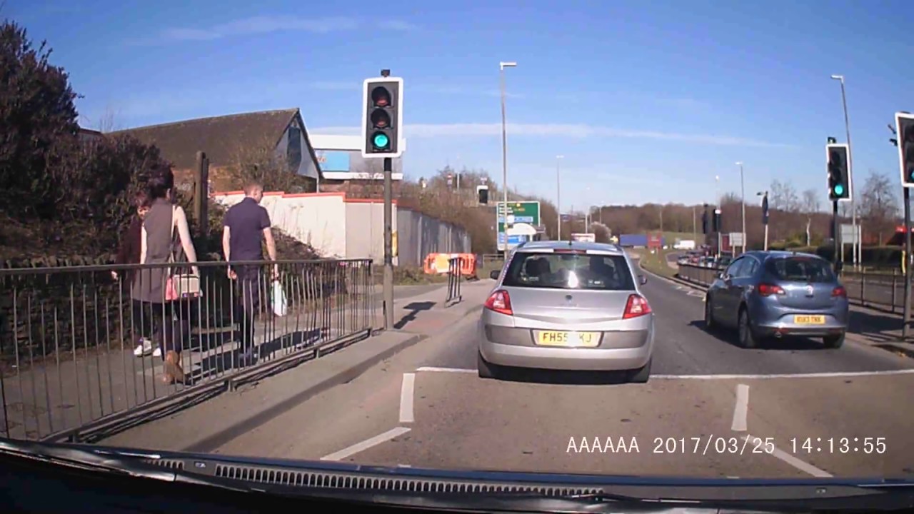 Leaving Birstall Retail Park 2017