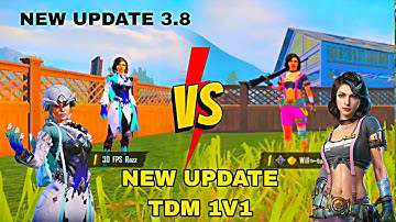 🔥 Bgmi New Update 3.8 Version 1v1 TDM Without Room Card Use - New TDM Tips And Tricks - Sensitivity