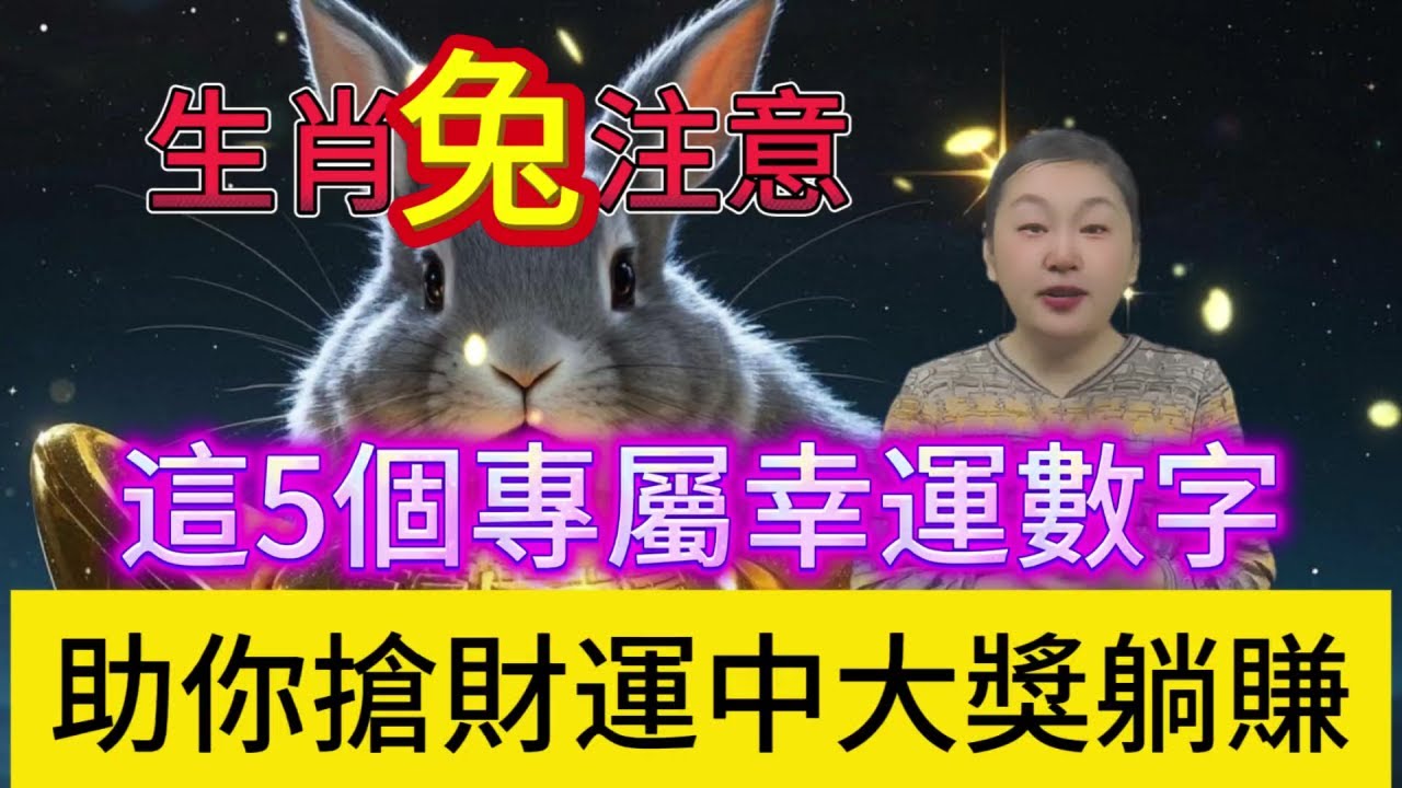 早知道早發財！生肖兔千萬別劃走！這5個專屬幸運數字，用好了助你搶財運、中大獎，意外之財擋不住，躺著也能賺大錢！#生肖 #十二属相 #運勢 #財運 #財富
