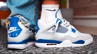 EARLY LOOK! AIR JORDAN 4 MILITARY BLUE 2024 | THESE ARE INCREDIBLE!