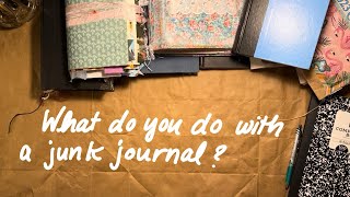 What do you do with a Junk Journal? | My Junk Journals Flip Through 💕