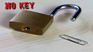 Making a fake key Unlocking without a key Creativity idea