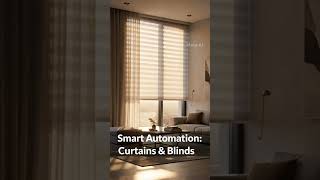 Smart Curtain &amp; Blind AutomationMotorized curtainsDaylight #smartroom #voiceenabled #voiceinterface