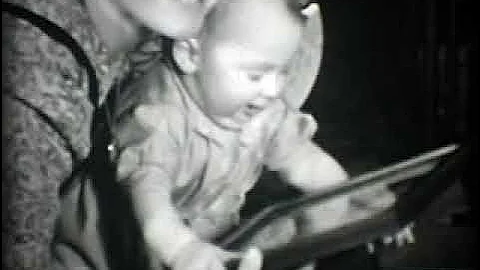 Stephen Koehler - toddler and 1st Christmas in 1943