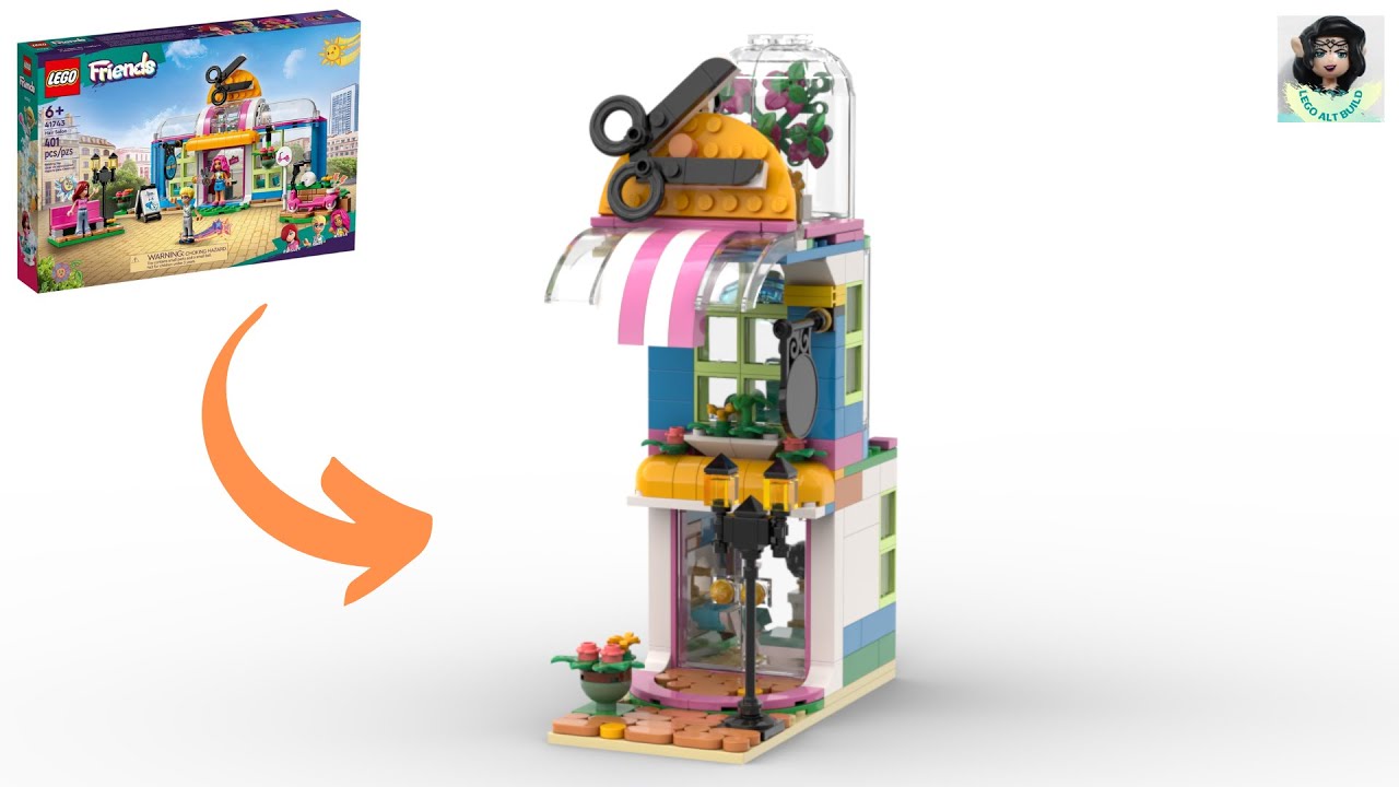 HAIR SALON How build MODULAR Lego - ideas 41743 to alt friends YouTube