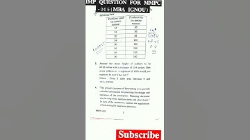 𝐈𝐌𝐏 𝐐𝐔𝐄𝐒𝐓𝐈𝐎𝐍 𝐅𝐎𝐑 𝐌𝐌𝐏𝐂 -005(𝐌𝐁𝐀 𝐈𝐆𝐍𝐎𝐔)#ytshorts #shorts #ignou #ignou_mba #mba #delhiuniversity #exam