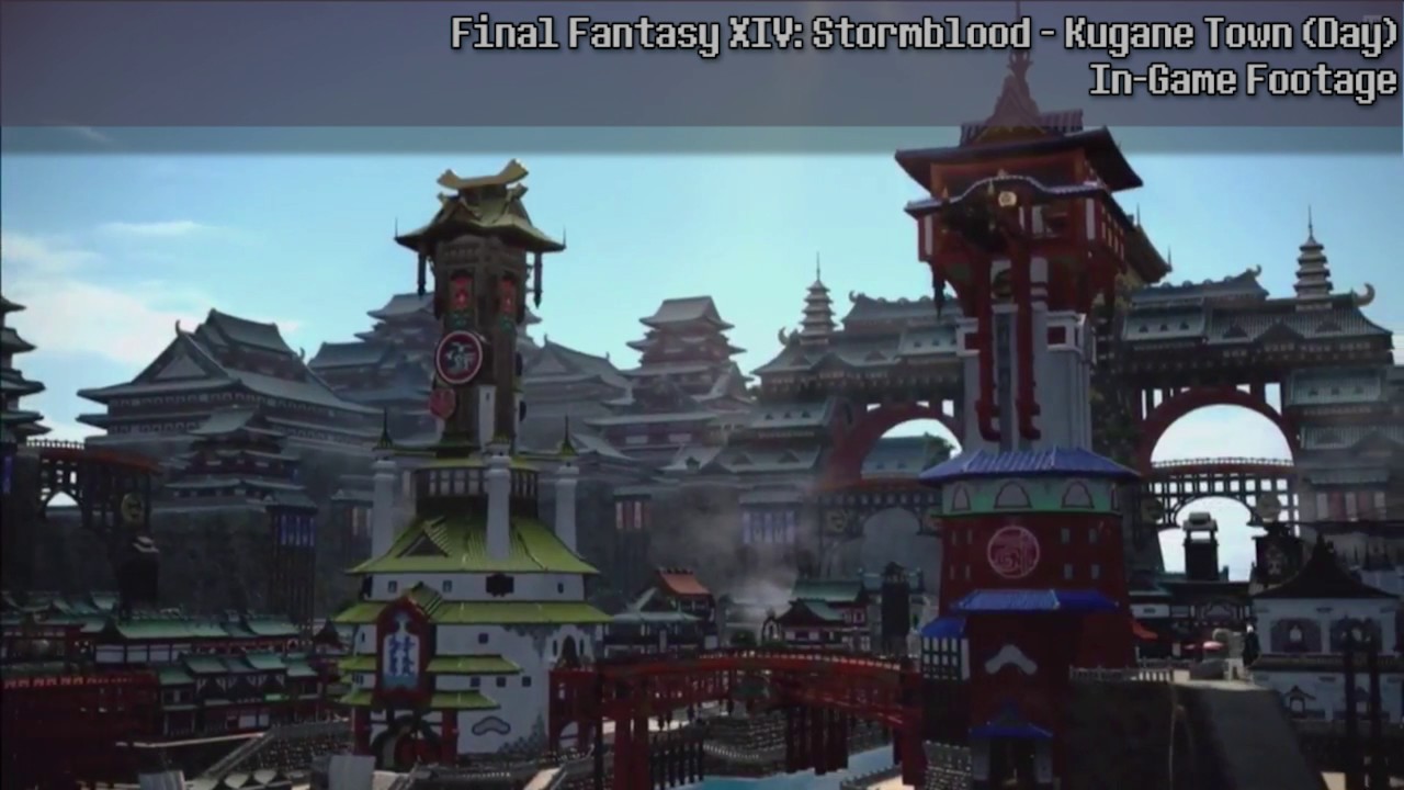 [HQ] Final Fantasy XIV: Stormblood - Kugane Town (Day) Extended - YouTube