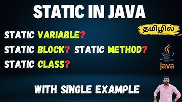Static keyword in Java with Example | Static Variable, Block, Method, Class | code logic - Tamil