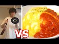 全くオムライスが作れない男vsオムライス【いぬたぬき】