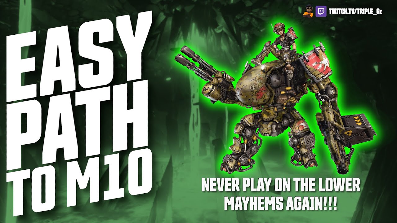 Borderlands 3 -Easy path to M10 No weapons, shields or COMs needed!