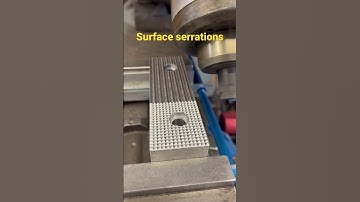 Making straight line surface serrations on a part #machining #machinist #machineshop #shop