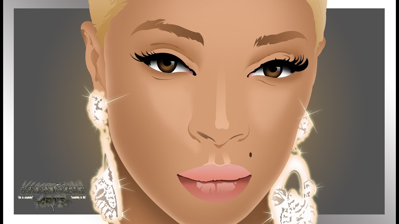 Mary J. Blige Art Illustration YouTube