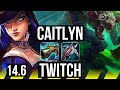 Cait  lux vs twitch  lulu adc  1413 legendary 700 games  euw grandmaster  146