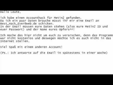 Metin2 Account Hack