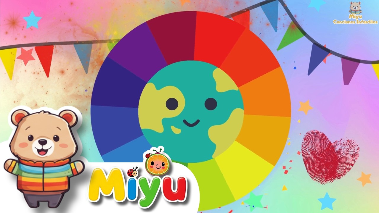 🎵 ¡7 Canciones Infantiles DIVERTIDAS para Aprender Jugando! 🎨🚒🐸 | Canciones Infantiles - Miyu