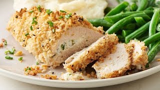 Cream Cheese-Stuffed Everything Bagel-Seasoned Chicken | Betty Crocker Recipe