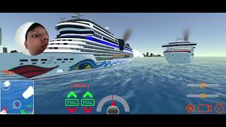 AIDAdiva meets Ruby Princess  then  crashes into iceberg and sank backward