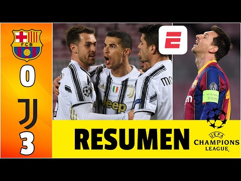 Barcelona 0-3 Juventus. ¡HISTÓRICO! Cristiano le gana el grupo al Barça de Messi | Champions League