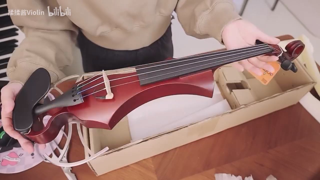 【揉揉酱】测评一款德国 GEWA电小提琴  可以当静音小提琴练琴 直播演出也十分方便