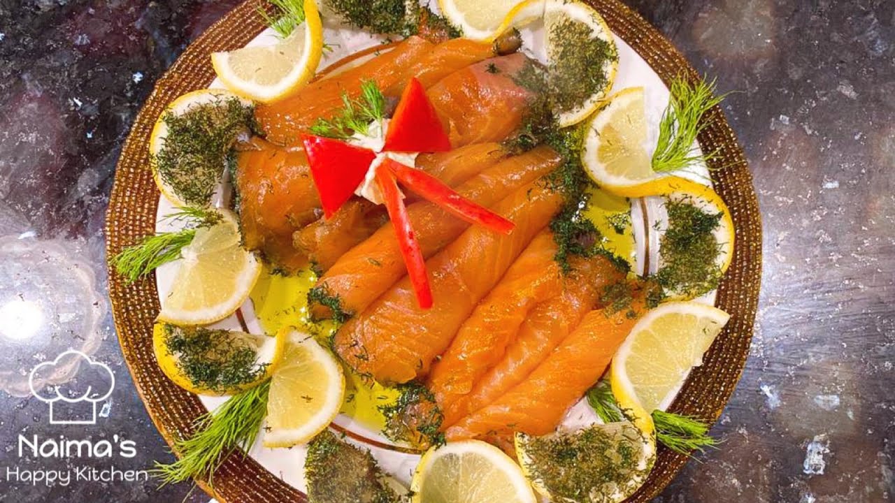 saumon fumé prépare à maison سمك السلمون المدخن الفاخر بالبيت ،من الان وداعا لشرائه جاهزا من المتاجر