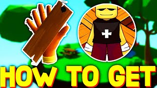 HOW TO GET PLANK GLOVE + BADGE SHOWCASE in SLAP BATTLES! ROBLOX