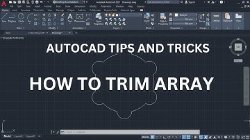 AutoCAD Tutorial | How to Trim array.