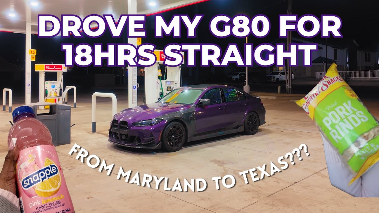 18HR DRIVE IN BMW G80 | Maryland to Texas