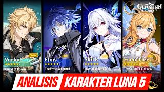 Download Lagu Analisis Karakter 6.4 / Luna 5 - Varka / Flins / Zibai? Skirk / Escoffier? - Lapakhuda.com MP3