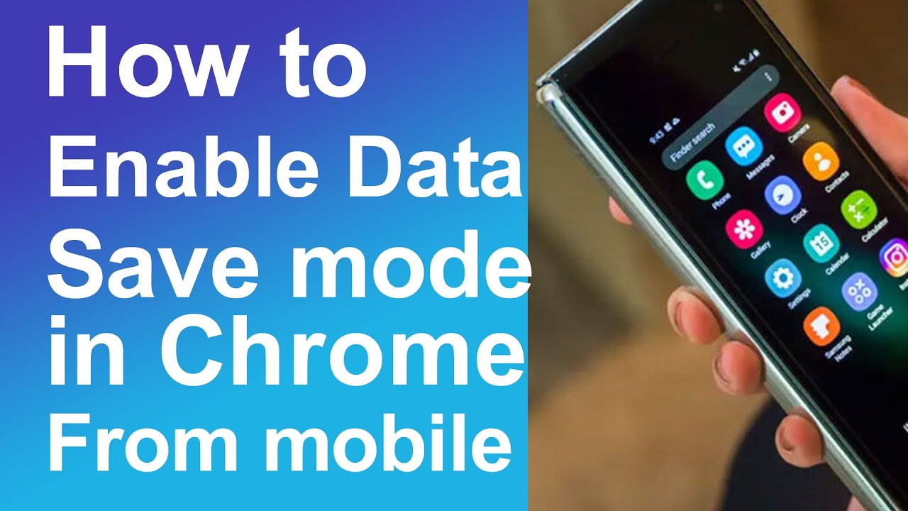 How to enable data save mode in chrome from android mobile - YouTube