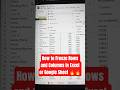 How to Freeze Rows and Columns in Excel or Google Sheet #shorts #shortvideo #shortsfeed #short