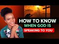THIS IS HOW TO KNOW WHEN GOD IS SPEAKING TO YOU // Goody Inspired