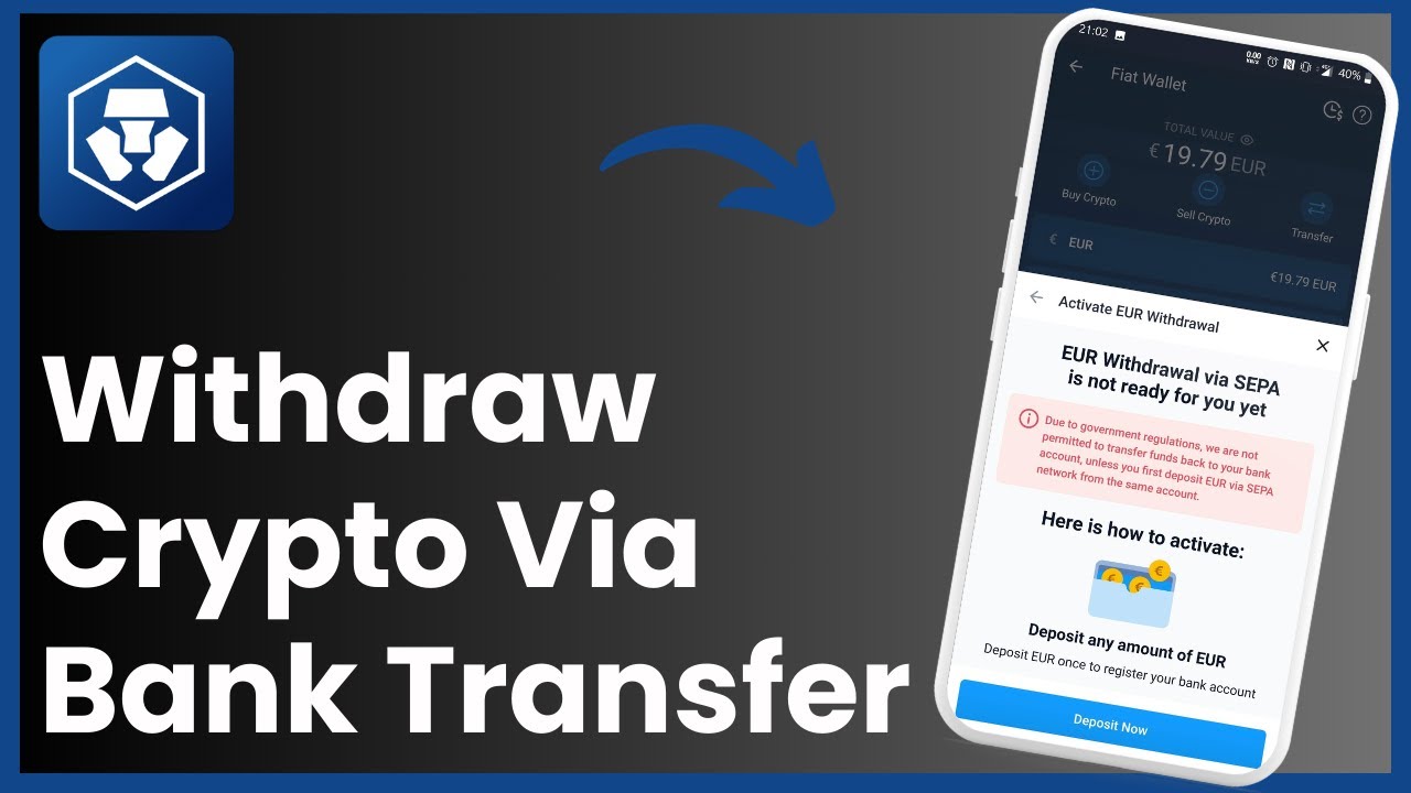 How To WITHDRAW Crypto On CRYPTO.COM Via BANK TRANSFER | Tutorial ! -  YouTube