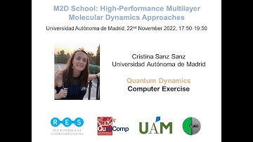Cristina Sanz Sanz, Universidad Autónoma de Madrid. Quantum Dynamics. Computer Exercise.