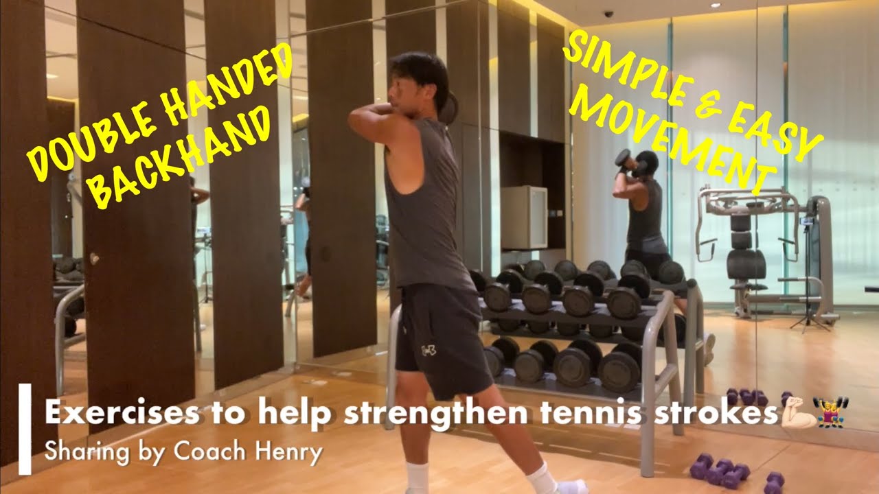 Exercises to help strength for tennis - Double handed backhand🎾Sharing ...