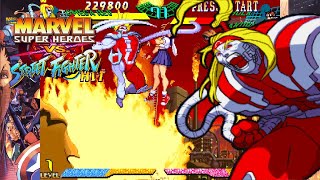 Omega Red Playthrough - Marvel Super Heroes vs Street Fighter [ARCADE][HD]