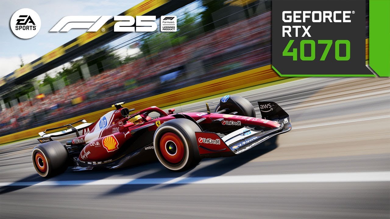 F1 25 - RTX 4070 - Path Tracing OFF/ON - DLSS 4 OFF/ON - #EAPartner # ...
