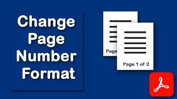 How to change page number format in PDF document using Adobe Acrobat Pro DC