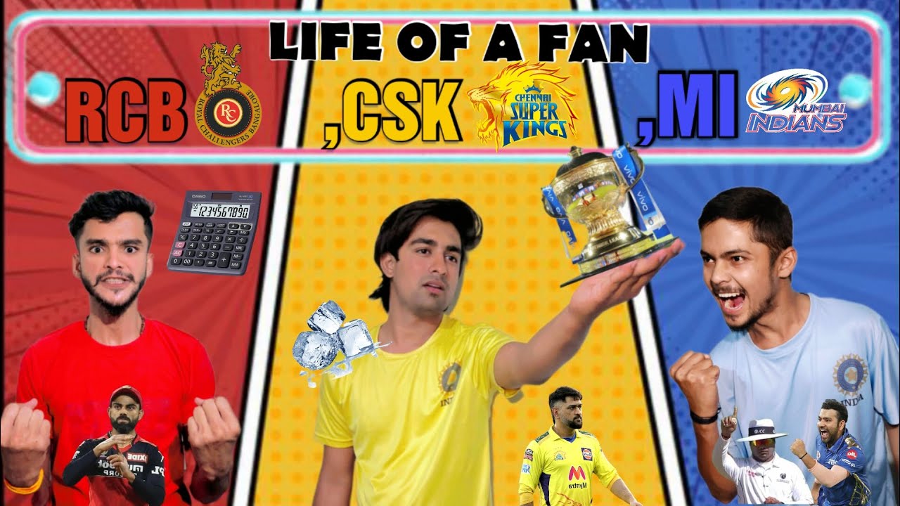 LIFE OF A RCB, CSK & MI FAN | ANIKET SINGH CHANDEL - YouTube