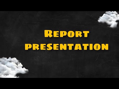 report presentation kelas 12