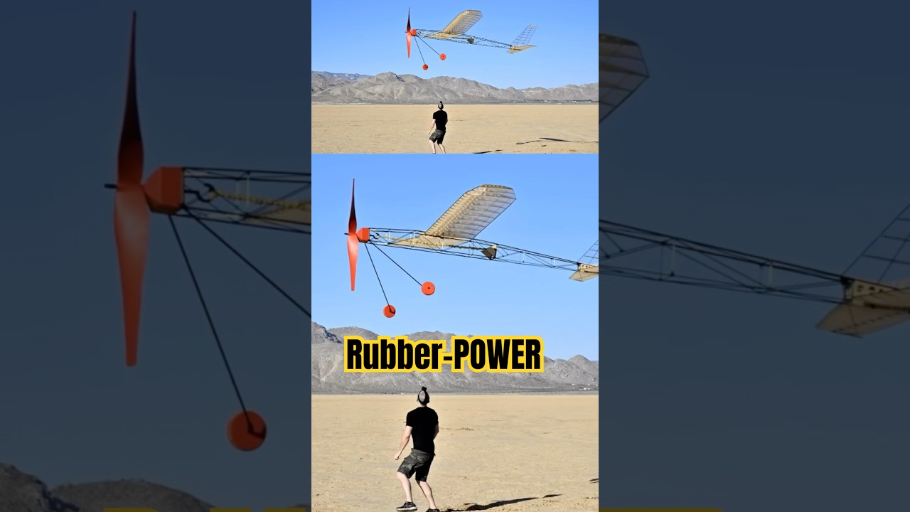 World’s Largest RUBBERBAND Plane! 🤯 