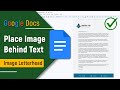 How to Insert Image Letterhead in Google Docs | 2023