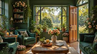 Smooth Morning Jazz Music - Cozy Coffee Shop Ambience With Nature Ambience For Working, Good Mood screenshot 4