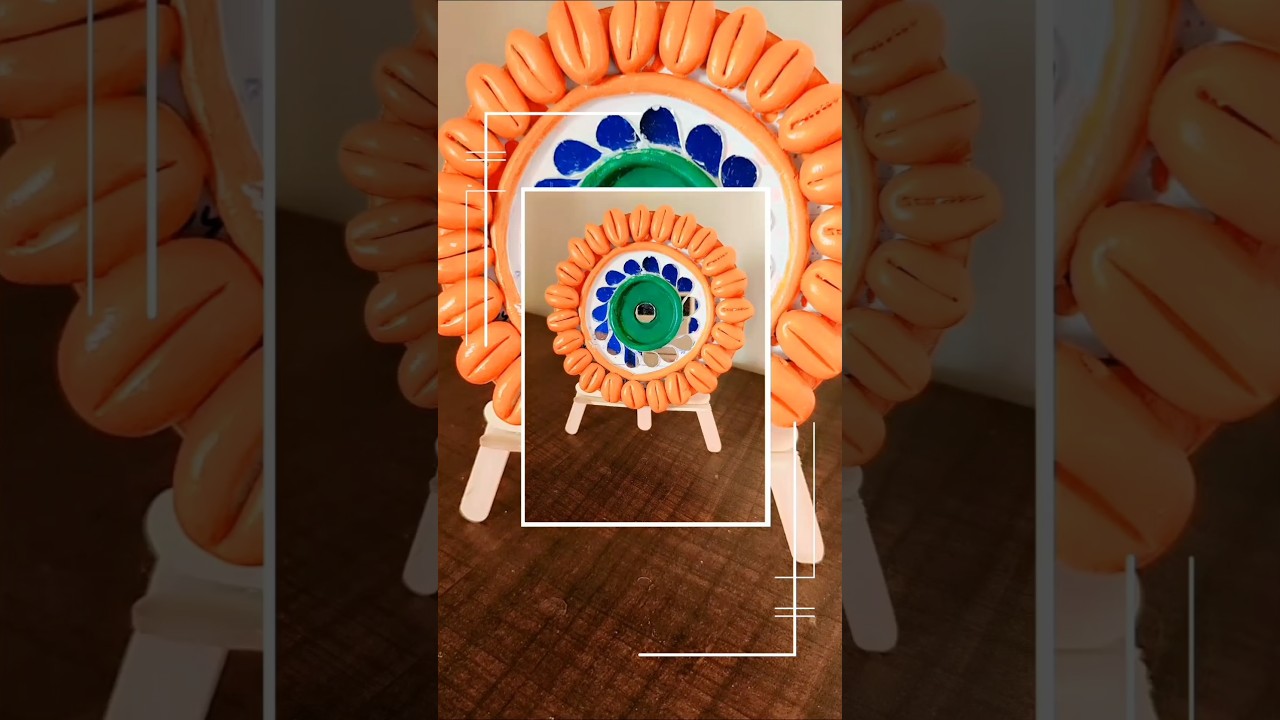 Who knew CD will turn into these ! Recycling waste materials at home | Republic day Craft idea