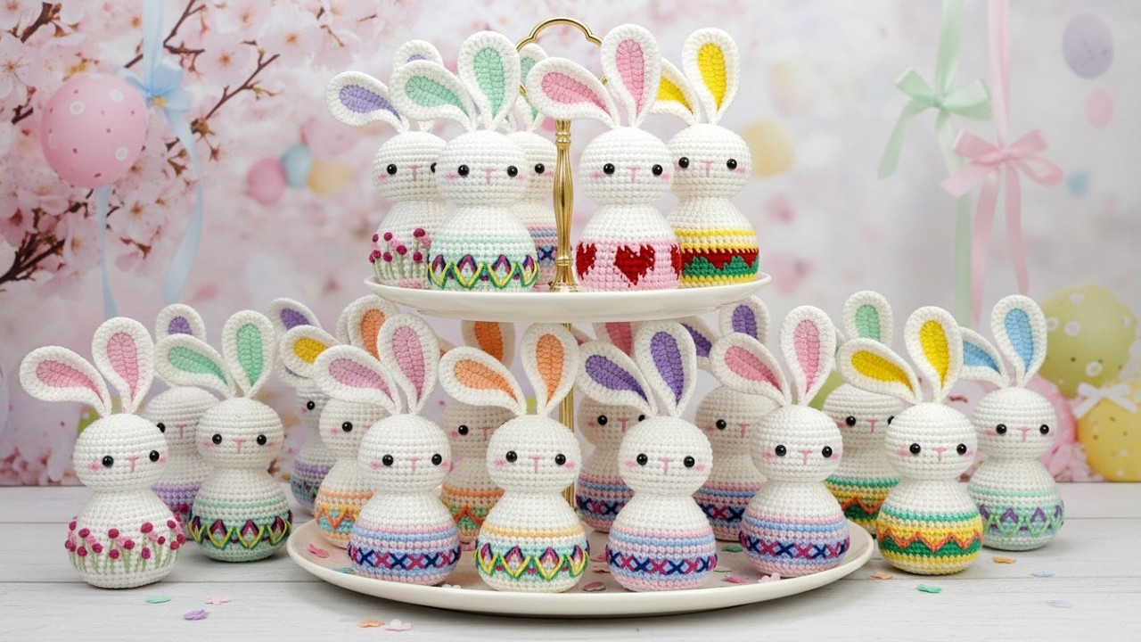 🐰 Easy Crochet Easter Bunny - The Best Easter Gift ♡ Part 1