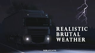 ["ets2 best mods", "top mods", "ets2 realistic mods", "ets2 mods", "euro truck", "truck simulator", "euro truck simulator 2", "Realistic Brutal Weather V4.3", "Realistic Brutal Weather V4.3 | Euro Truck Simulator 2 Mod [1.37]", "Realistic Brutal Weather V