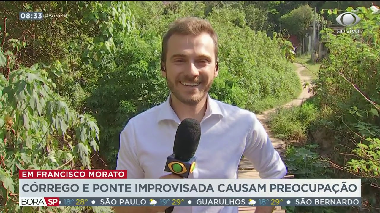 SP: Moradores de Francisco Morato sofrem com descaso e ponte improvisada band tv programação