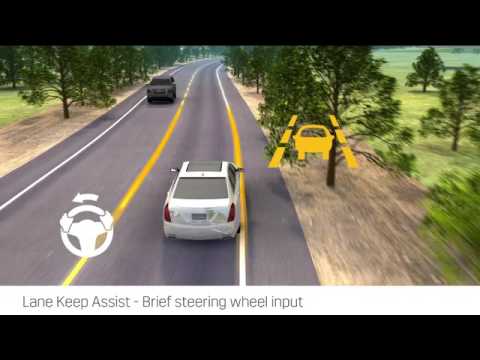 Cadillac Active Safety - Lane Keep Assist with Lane Departure Warning ...