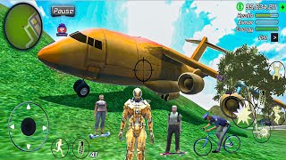 Super Crime Steel Iron Robot Gangster Vegas Town Simulator - Fun At Airport #12 - Android Gameplay screenshot 2