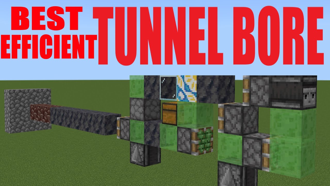 How To Build A TNT Tunnel Bore In Minecraft Bedrock Edition 1.20+ YouTube