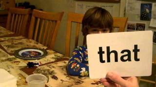 Autistic Maxwell Jan 2011 doing his sight words at the speed of light.AVI